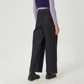 여성 투턱 데님 팬츠 JEAN