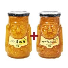 제주 유자차 1kg+뎅유지차 1kg