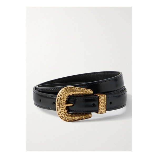 브이로고 가죽 벨트 블랙 46376663162845102