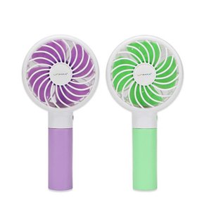 (1+1) 유니맥스 휴대용 핸디형 선풍기/손풍기  3가지 색상/색상랜덤 발송