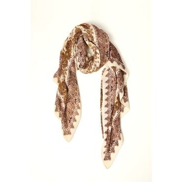 BCBG 페이즐리 플리츠 스카프 (B5S0A401)