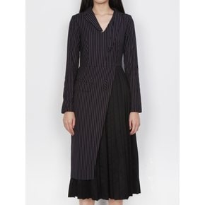 PIN STRIPED BLAZER DRESS