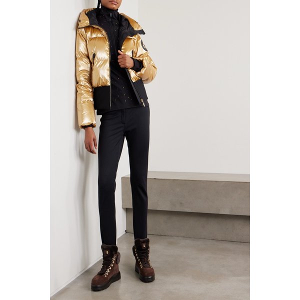 골드버그 봄바르디노 후드 퀼티드 메탈릭 다운 스키 재킷 46376663162919564