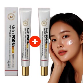멜라 PDRN 미백 리페어 시카 크림 30g 1+1 (총2개) / 나이아신아마이드 히알루론산 기미 주름개선 토닝