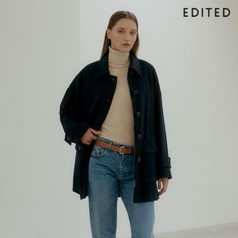 EDITED [미리주문10할인] 에디티드 유틸리티 사파리 울 코트+패딩 라이너 set