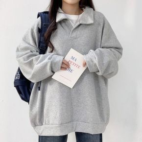 오버핏 카라 맨투맨_P314903241