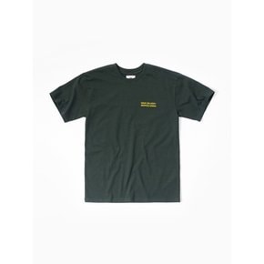 W.D.S WAVE BACK PRINT T-SHIRT (DEEP GREEN)