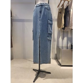 [여주점] 카고 데님 스커트(4AGWL0025)