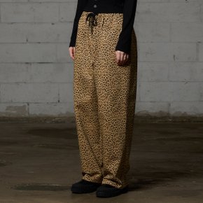 LEOPARD WIDE PANTS / BEIGE