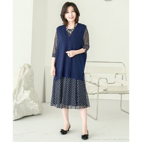 J30948 마롱 V넥 언발롱트조끼 엄마옷 마담옷_P320458726
