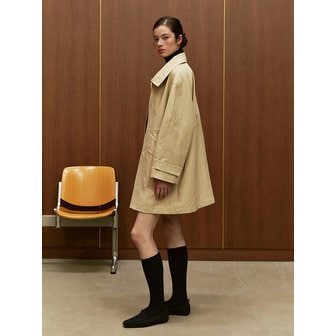 모한 RTS HIGH NECK HALF TRENCH JUMPER_2COLORS