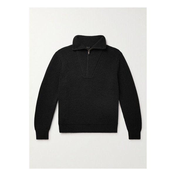 닐리 로탄 헤스턴 리브 캐시미어 하프 집 스웨터 1647597323082392