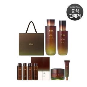 [내일도착/스킨+에멀전 100ml 추가]한율 송담 탄력 기초 세트(스킨+에멀전+아이크림+크림)