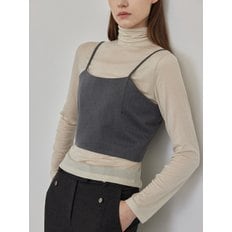 Minimal Backbutton Bustier_Gray