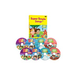 DVD - 뉴 슈퍼심플송 8종세트 4DVD+4CD NEW SUPER SIMPLE ABC PHONICS & WORD