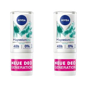 [해외직구] 독일직구 Nivea 니베아 마그네슘드라이 퓨어 아쿠아 데오드란트 롤온 50ml 2팩