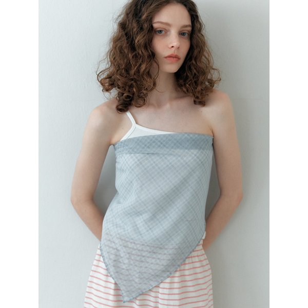 [SET] Scarf tank top_ivory