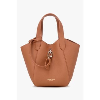 조르지오아르마니 여성 스몰 페블 레더 핸드백 A125132501000