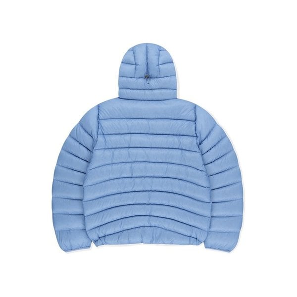 Hooded Fly Light Down Jacket Light Blue