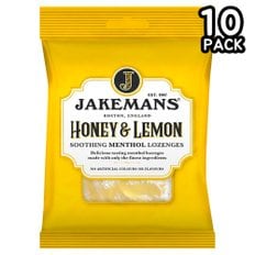 영국 Jakemans 제이크맨 허니 앤 레몬 맨솔 로젠지 사탕 160g 10개