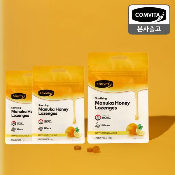 꿀캔디 레몬 꿀캔디 로젠지 12개입 x 3봉