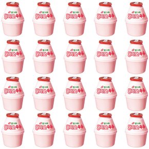 빙그레 딸기맛 우유 240ml x 20개 단지 항아리 가공우유