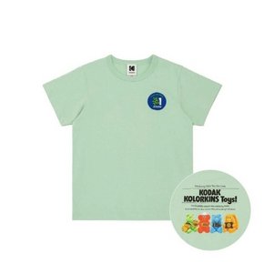 코닥반팔티 NQC K3226LRS47MNT 에어로쿨 컬러킨즈 반팔티셔츠 키즈 MINT GREEN