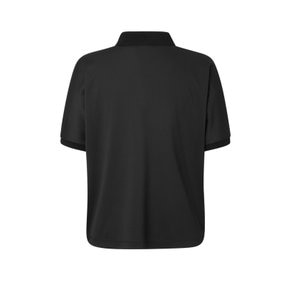 [25SS] [55%세일][면]블랙 로고 자수 반소매 카라 티셔츠 DLTS5B405BK