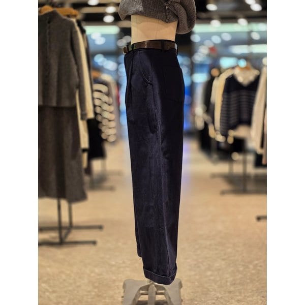 [파주점] 랩 롤업 와이드 벨트세트 코튼 팬츠 AQ1WP341