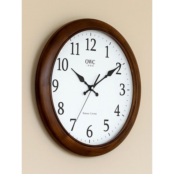 시계 무소음 내츄럴 우든데코 대형 인테리어벽시계 OTM902BR