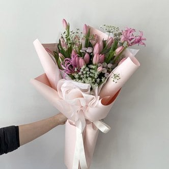 파머스스토리 [생화] 스무송이 핑크튤립 꽃다발
