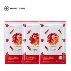 찢어먹는) NFC 착즙 사과당근즙 100ml 30개입  한박스