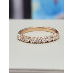골든듀 [여주점] 디어니스5P(half) 다이아몬드 로즈골드 반지(210800044)