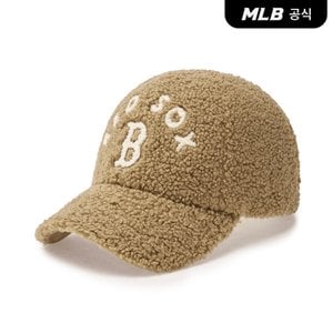 MLB [코리아공식] 바시티 후리스 언스트럭쳐 볼캡 BOS (Beige)