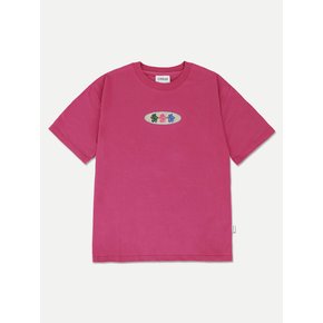 Circle bear Over fit T-Shirts AS1117 (Pink)