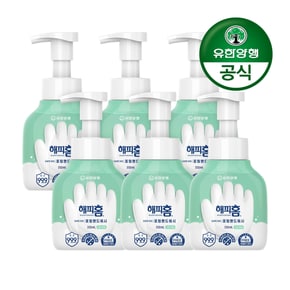 해피홈 SAFE365 핸드워시 용기형 350mL 그린샤워향 6개