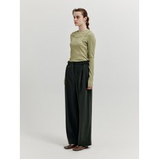 XEBLE Two-Tuck Pants - Khaki