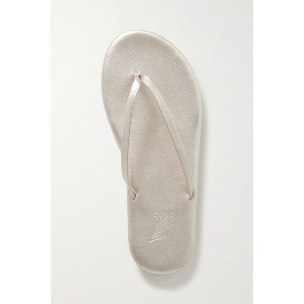 사이오나라 메탈릭 가죽 플립플랍 골드 33258524072592767