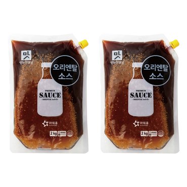  아워홈 행복한맛남 오리엔탈소스 2kg x 2개