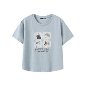 그래픽 프린팅 레터링 반팔 티셔츠 (BY2TS088L0)