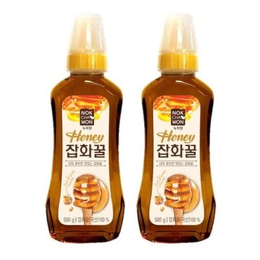 녹차원 잡화꿀 500g x 2개