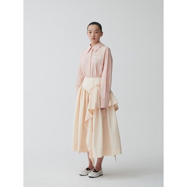 RUFFLE VOLUME FULL SKIRT_YELLOW