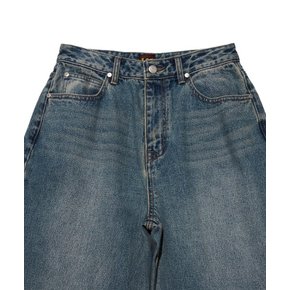 LE2603IP76IM 우먼 오버사이즈드핏 워싱 데님 팬츠 인디고 미듐 7024840