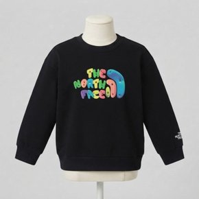 노스페이스 키즈 키즈 컬러패스 스웻셔츠 BLACK NM5MS06T