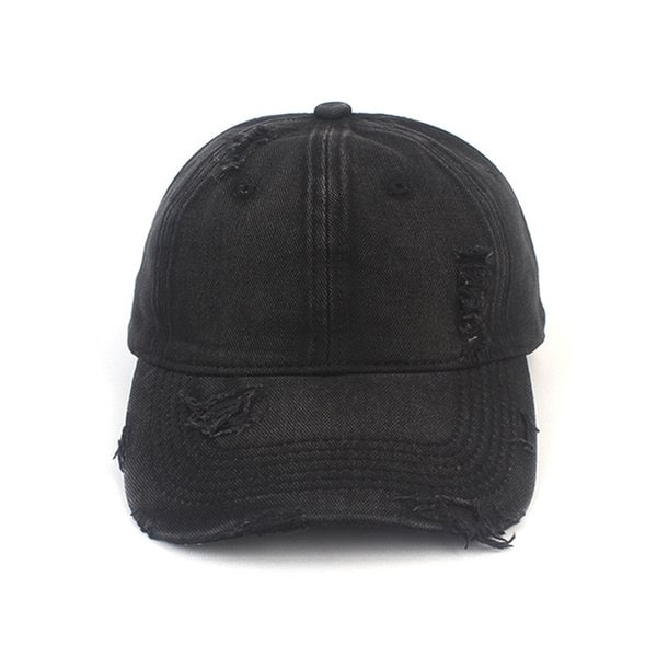 Washing Vintage Damage Black Ballcap 빈티지볼캡