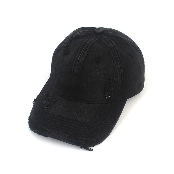 Washing Vintage Damage Black Ballcap 빈티지볼캡