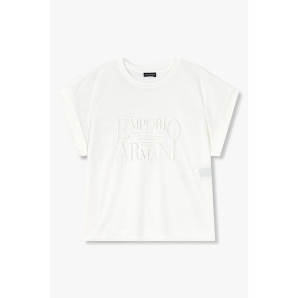 여성 아웃 라인 메쉬 로고 티셔츠 0825134507000