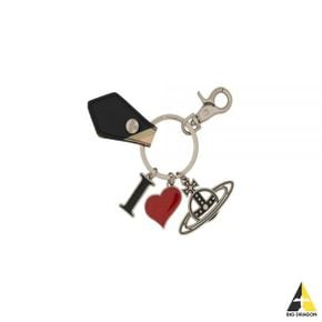 비비안웨스트우드 SAFF PRINT I LOVE ORB KEYRING (82030082U L0074 O102) (