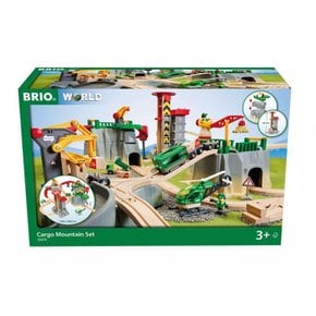 BRIO WORLD 36010 49 3 ~ (브리오 월드) 카고 마운틴 세트 [전 개] 대상 연령 세 (전동 차량