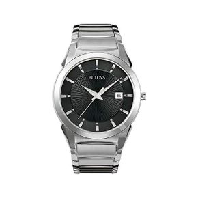 독일 부로바 남자 시계 Bulova Mens 아날로그 쿼츠워치 스테인리스스틸 스트랩 96B149 1364886